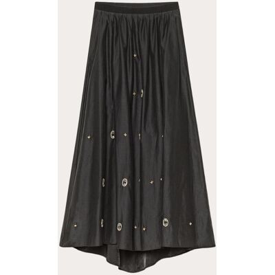 Forte Forte Falda midi bordada. (M) Negro Forte Forte Falda midi bordada. (M) Negro