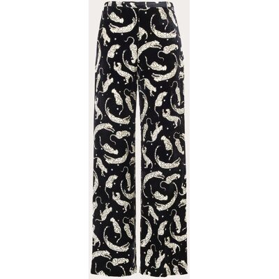 Forte Forte Pantalón de terciopelo estampado. (M) Negro Forte Forte Pantalón de terciopelo estampado. (M) Negro