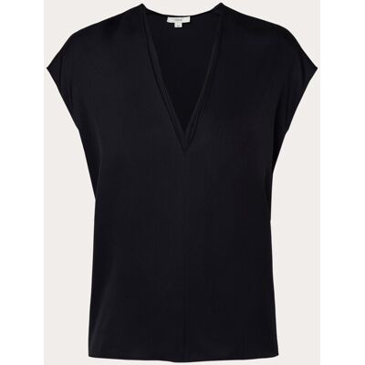 Vince Top shell con doble escote en V Azul tinta. (S) Azul Vince Top shell con doble escote en V Azul tinta. (S) Azul