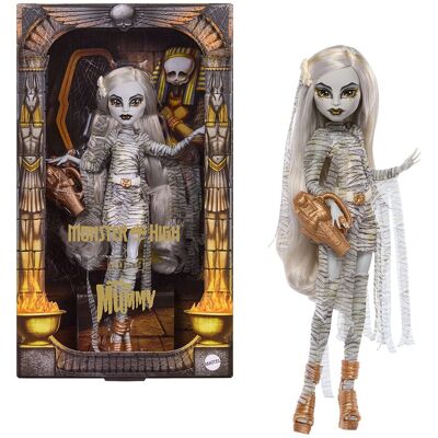 Monster Cable Muñeca Momia de colección con detalles premium y embalaje de exposición para fans de la serie . Monster Cable Muñeca Momia de colección con detalles premium y embalaje de exposición para fans de la serie .