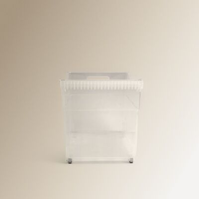 El Corte Inglés Organizador grande con ruedas para armarios de cocina . Transparente El Corte Inglés Organizador grande con ruedas para armarios de cocina . Transparente