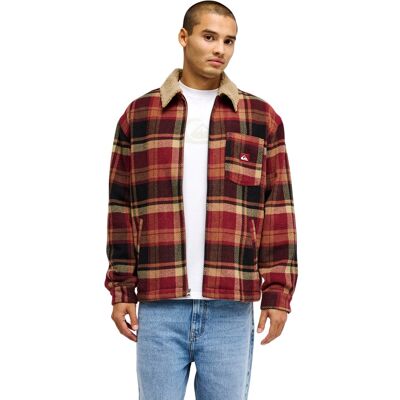 Quiksilver Chaqueta de hombre Dna Sherpa Harrington . (XXL) Rojo cereza Quiksilver Chaqueta de hombre Dna Sherpa Harrington . (XXL) Rojo cereza