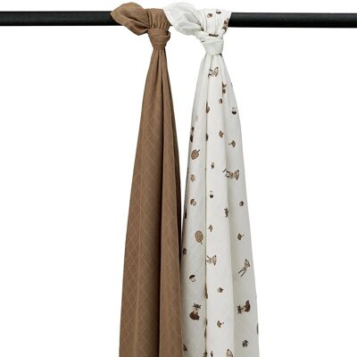 Meyco Muselina Grande - Pack de 2 120x120 cm Meyco Muselina Grande - Pack de 2 120x120 cm