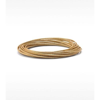 Parfois Pack de pulseras rígidas entrelazadas. Dorado Parfois Pack de pulseras rígidas entrelazadas. Dorado