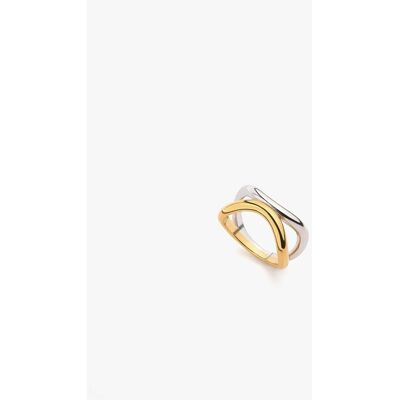 Parfois Anillo de acero inoxidable asimétrico. (M) Multicolor Parfois Anillo de acero inoxidable asimétrico. (M) Multicolor
