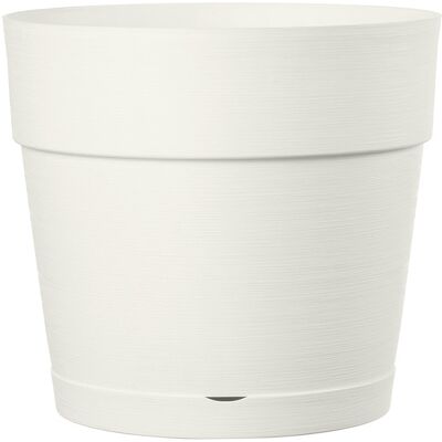 Maceta de plástico reciclado blanco Deroma - 38cm de diámetro Maceta de plástico reciclado blanco Deroma - 38cm de diámetro
