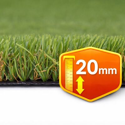 Tesar Césped artificial Cuzco 20mm rollo 2x5m, 11.500 Dtex, peso total2.164g-m².. (2 x 5 m) Verde Tesar Césped artificial Cuzco 20mm rollo 2x5m, 11.500 Dtex, peso total2.164g-m².. (2 x 5 m) Verde