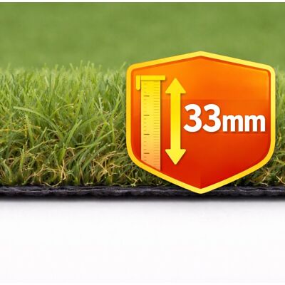 Tesar Césped artificial Cuba 33mm rollo 2X20m, 6.000 Dtex, peso total 2.145g-m².. (2 x 20 m) Verde Tesar Césped artificial Cuba 33mm rollo 2X20m, 6.000 Dtex, peso total 2.145g-m².. (2 x 20 m) Verde