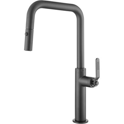 Grifo de cocina IMEX NIZA - Monomando extraíble, negro mate Grifo de cocina IMEX NIZA - Monomando extraíble, negro mate