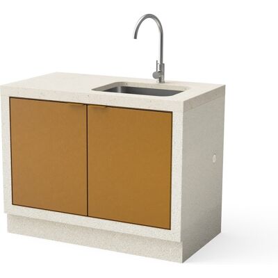 Movelar Modulo Bancada Tuozi Argentum 114 Con Fregadero Arena Txt. Marrón Movelar Modulo Bancada Tuozi Argentum 114 Con Fregadero Arena Txt. Marrón