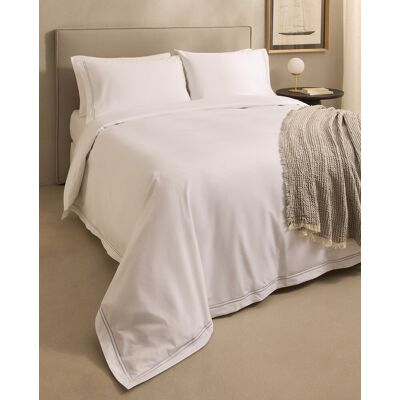 El Corte Inglés Juego de funda nórdica percal algodón egipcio 400 hilos Hotel . (Cama 135 cm) Gris El Corte Inglés Juego de funda nórdica percal algodón egipcio 400 hilos Hotel . (Cama 135 cm) Gris