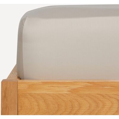El Corte Inglés Sábana bajera ajustable Algodón Satén 300 hilos platabanda 35 cm . (Cama 135 cm) Topo El Corte Inglés Sábana bajera ajustable Algodón Satén 300 hilos platabanda 35 cm . (Cama 135 cm) Topo