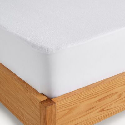 El Corte Inglés Protector de colchón Rizo Antiácaros . (Cama 90 x 190/200 cm) Blanco El Corte Inglés Protector de colchón Rizo Antiácaros . (Cama 90 x 190/200 cm) Blanco