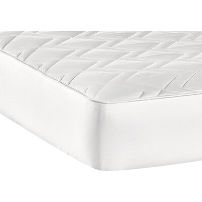 El Corte Inglés Protector acolchado de colchón Algodón Confort Natural . (Cama 150 x 190 cm) Blanco El Corte Inglés Protector acolchado de colchón Algodón Confort Natural . (Cama 150 x 190 cm) Blanco