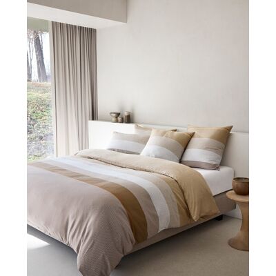 Boss Funda nórdica algodón satén Logan . (Cama 150 cm) Marrón Boss Funda nórdica algodón satén Logan . (Cama 150 cm) Marrón