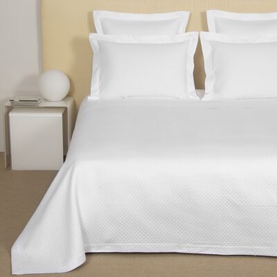 Frette Colcha en piqué de algodón Hotel Melody . (Cama 180 cm) Blanco Frette Colcha en piqué de algodón Hotel Melody . (Cama 180 cm) Blanco