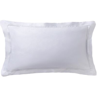 Frette Funda de almohada satén de algodón Doppio Ajour . (53 x 94 cm) Blanco Frette Funda de almohada satén de algodón Doppio Ajour . (53 x 94 cm) Blanco