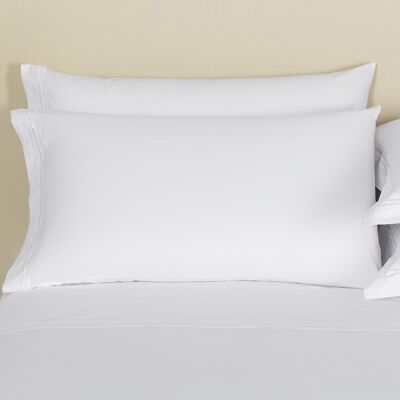 Frette Funda de almohada percal de algodón Hotel Classic . (53 x 94 cm) Blanco Frette Funda de almohada percal de algodón Hotel Classic . (53 x 94 cm) Blanco
