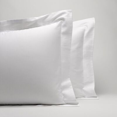 Yves Delorme Funda de almohada algodón Triomphe . (50 x 75 cm) Blanco Yves Delorme Funda de almohada algodón Triomphe . (50 x 75 cm) Blanco