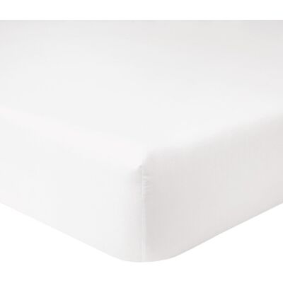 Yves Delorme Sábana bajera algodón Triomphe . (Cama 90 cm) Blanco Yves Delorme Sábana bajera algodón Triomphe . (Cama 90 cm) Blanco