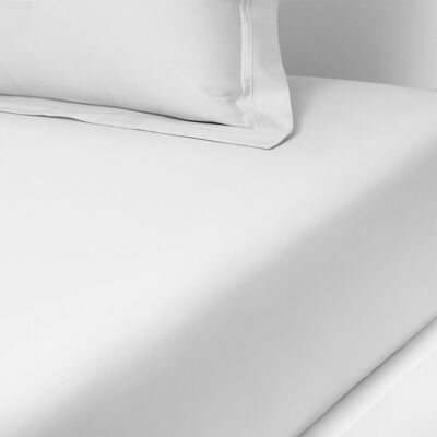Yves Delorme Sábana bajera algodón Triomphe . (Cama 150 cm) Blanco Yves Delorme Sábana bajera algodón Triomphe . (Cama 150 cm) Blanco