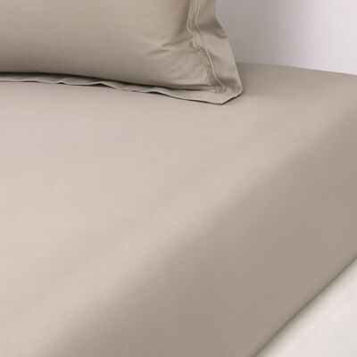 Yves Delorme Sábana bajera algodón Triomphe . (Cama 150 cm) Piedra Yves Delorme Sábana bajera algodón Triomphe . (Cama 150 cm) Piedra
