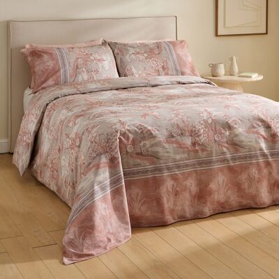 Bassetti Juego de funda nórdica algodón Acquaforte . (Cama 150 cm) Terracota Bassetti Juego de funda nórdica algodón Acquaforte . (Cama 150 cm) Terracota