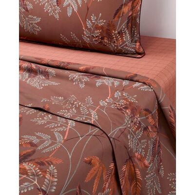 Olivier Desforges Sábana encimera algodón satén Meaulnes . (Cama 150 cm) Multicolor Olivier Desforges Sábana encimera algodón satén Meaulnes . (Cama 150 cm) Multicolor