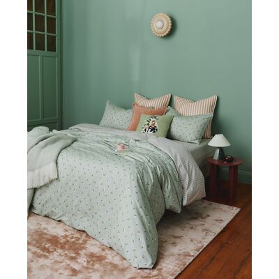 Olivier Desforges Funda nórdica reversible algodón Bergamot . (Cama 150 cm) Verde Olivier Desforges Funda nórdica reversible algodón Bergamot . (Cama 150 cm) Verde