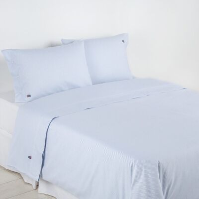 Lexington Sábana encimera Básico Rayas . (Cama 105 cm) Azul Lexington Sábana encimera Básico Rayas . (Cama 105 cm) Azul