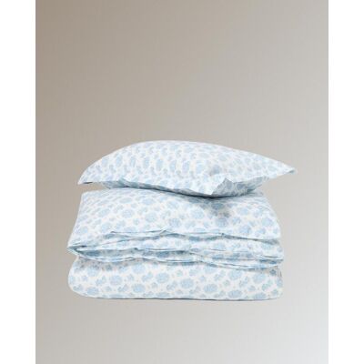 Lexington Juego de funda nórdica algodón satén Creta . (Cama 150 cm) Azul Lexington Juego de funda nórdica algodón satén Creta . (Cama 150 cm) Azul