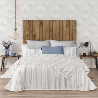 Manterol Colcha cubrecama jacquard bambu Tribe . (Cama 90 cm) Azul Manterol Colcha cubrecama jacquard bambu Tribe . (Cama 90 cm) Azul