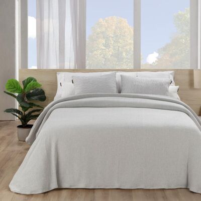 Manterol Colcha cubrecama lisa Puker . (Cama 105 cm) Gris Manterol Colcha cubrecama lisa Puker . (Cama 105 cm) Gris