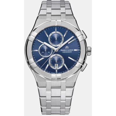 Maurice Lacroix Reloj de hombre Aikon AI1118-SS002-430-1 cronórafo de acero. Azul Maurice Lacroix Reloj de hombre Aikon AI1118-SS002-430-1 cronórafo de acero. Azul