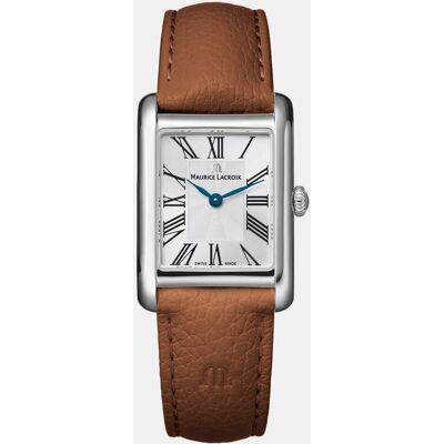 Maurice Lacroix Reloj de mujer Fiaba FA1205-SS001-110-3 de piel marrón. Plata Maurice Lacroix Reloj de mujer Fiaba FA1205-SS001-110-3 de piel marrón. Plata