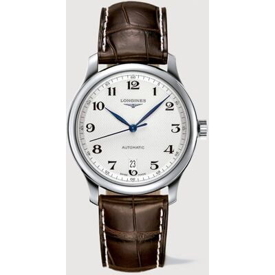 Longines Reloj de hombre L26284783 The Master Collection automático de piel marrón. Plateado Longines Reloj de hombre L26284783 The Master Collection automático de piel marrón. Plateado