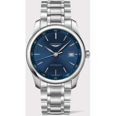 Longines Reloj de hombre L27934926 The Master Collection automático de piel marrón. Azul Longines Reloj de hombre L27934926 The Master Collection automático de piel marrón. Azul