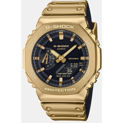 Casio Reloj de hombre Fine Metallic Series GM-2100YMG-9AER de silicona dorada. Oro Casio Reloj de hombre Fine Metallic Series GM-2100YMG-9AER de silicona dorada. Oro