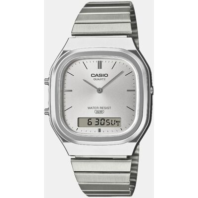 Casio Reloj Vintage Collection AQ-240E-7AEF de acero plateado. Plateado Casio Reloj Vintage Collection AQ-240E-7AEF de acero plateado. Plateado
