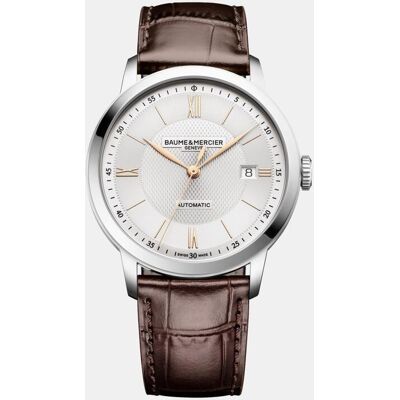 Baume & Mercier Baume & Mercier - Reloj de hombre Classima M0A10853 Automático de piel. Beige Baume & Mercier Baume & Mercier - Reloj de hombre Classima M0A10853 Automático de piel. Beige