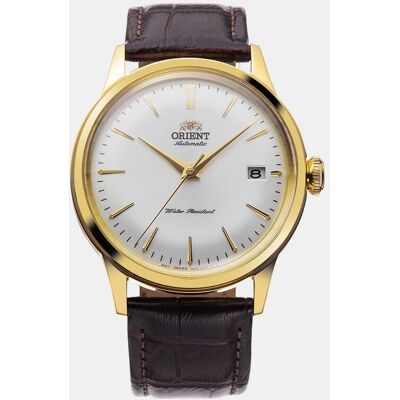 Orient Reloj RA-AC0M01S30B autómatico de piel marrón. Marrón Orient Reloj RA-AC0M01S30B autómatico de piel marrón. Marrón