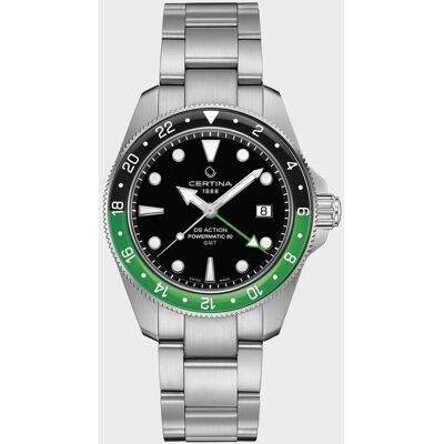 Certina Reloj de hombre DS Action GMT C0329291105100 automático de acero. Negro Certina Reloj de hombre DS Action GMT C0329291105100 automático de acero. Negro