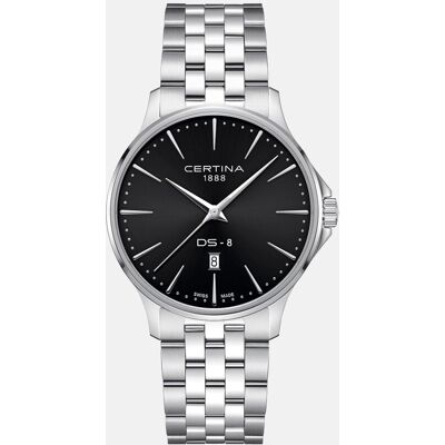 Certina Reloj de hombre DS8 C0454101105100 de acero gris. Negro Certina Reloj de hombre DS8 C0454101105100 de acero gris. Negro
