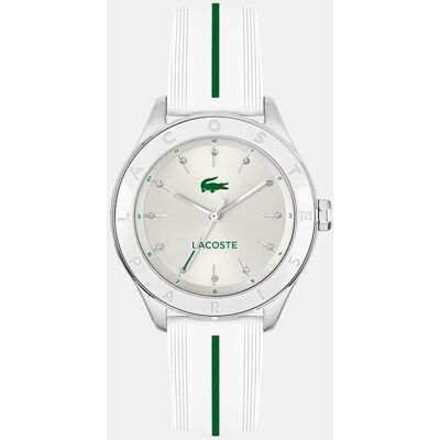 Lacoste Reloj de mujer Billie de silicona blanco. Blanco / Plata Lacoste Reloj de mujer Billie de silicona blanco. Blanco / Plata