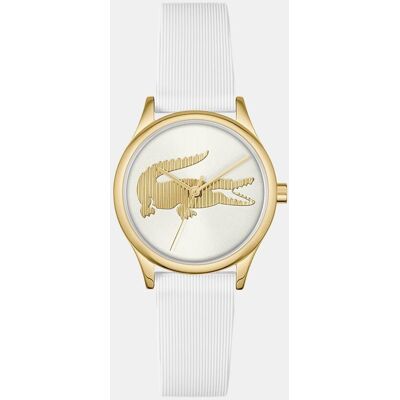 Lacoste Reloj de mujer Crocodelle de silicona blanco. Blanco Lacoste Reloj de mujer Crocodelle de silicona blanco. Blanco