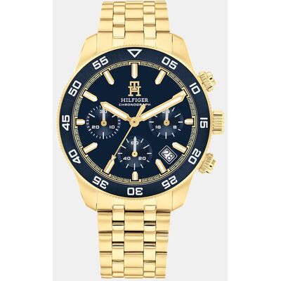 Tommy Hilfiger Reloj de hombre TH85 Chrono 1792158 de acero dorado. Oro Tommy Hilfiger Reloj de hombre TH85 Chrono 1792158 de acero dorado. Oro