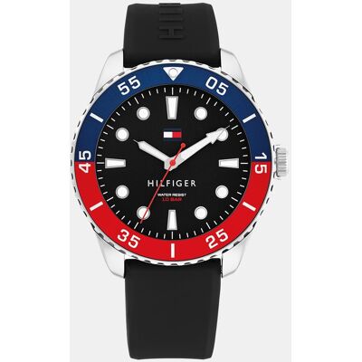 Tommy Hilfiger Reloj de hombre Oceanic 1792201 de silicona negro. Negro Tommy Hilfiger Reloj de hombre Oceanic 1792201 de silicona negro. Negro