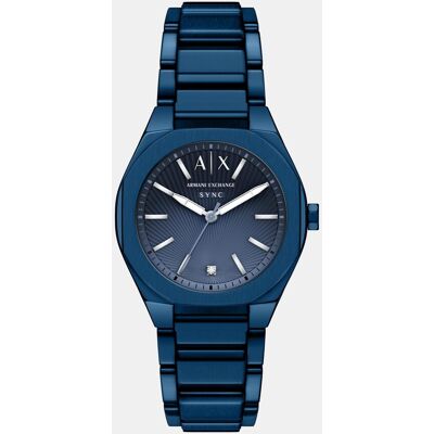 Giorgio Armani Reloj de mujer de de acero inoxidable con tres agujas. Azul Giorgio Armani Reloj de mujer de de acero inoxidable con tres agujas. Azul