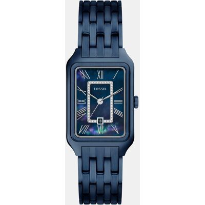 Fossil Reloj de mujer raquel de acero inoxidable con tres agujas. Azul Fossil Reloj de mujer raquel de acero inoxidable con tres agujas. Azul