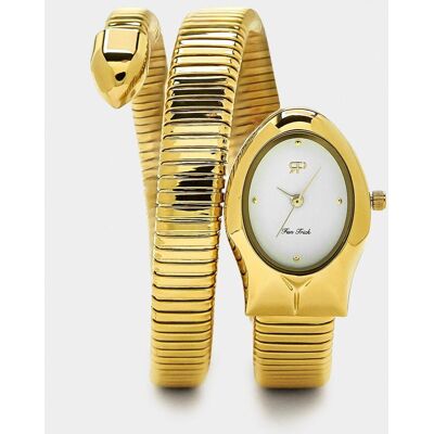 Parfois Reloj de mujer con pulsera en forma de serpiente. Dorado Parfois Reloj de mujer con pulsera en forma de serpiente. Dorado